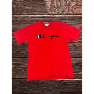 Champion Red Spell Out Men's XL